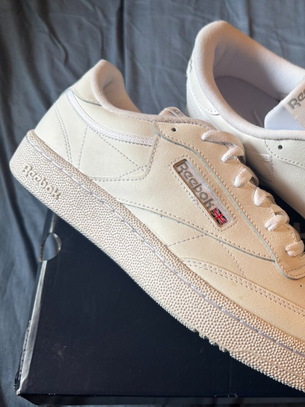 Size 11.5, BNIB Reebok Cub C85 Sneakers, White